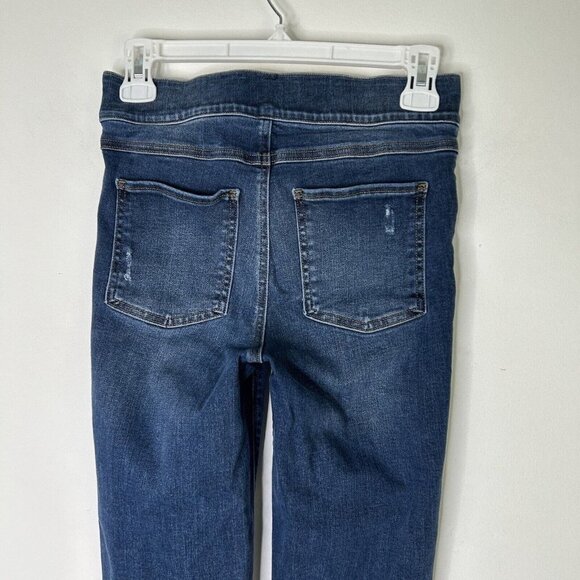 Spanx Ankle Skinny Jeans Womens Size Small Pull On High Rise Frayed - Picture 9 of 11